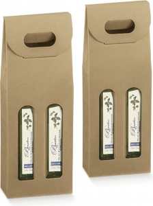 scatola per bottigliette di olio Scatole Porta Olio per 2 Bottiglie con Maniglia - Ingrosso online per professionisti