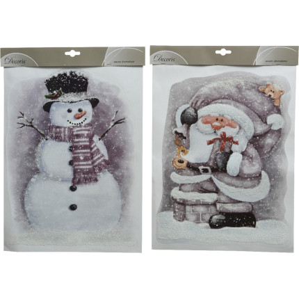 Stickers santa effetto frozen