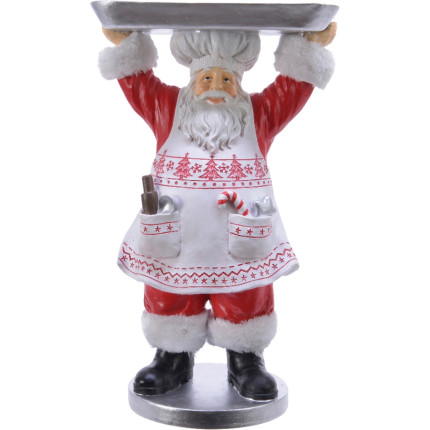 Santaclaus decorativo con piatto