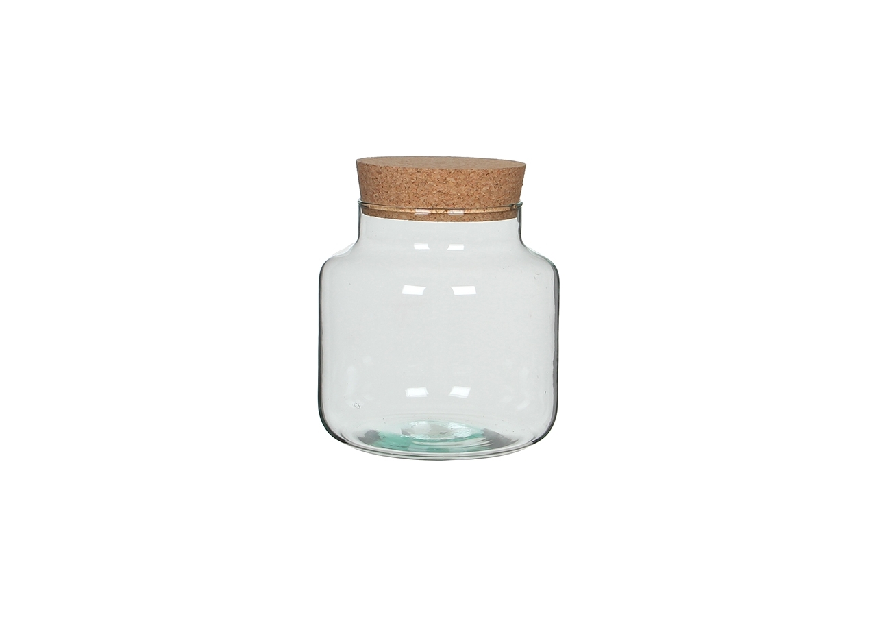 Vasetto In Vetro Con Tappo In Sughero Incartare