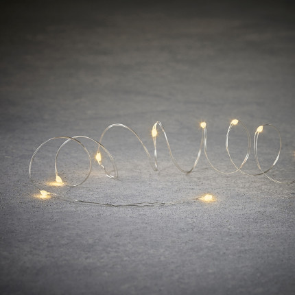 Spirale Luminosa di Filo Metallico con 10 Led a Batteria - vendita online all'ingrosso