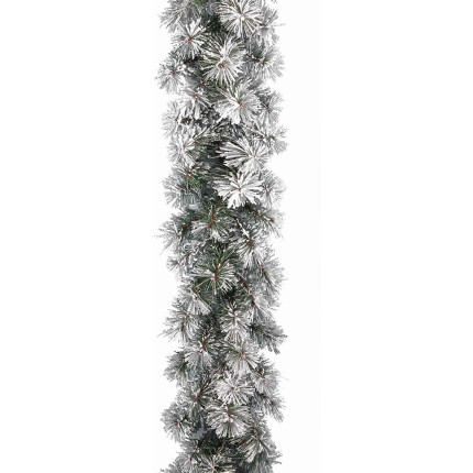 Festone needle pine innevato