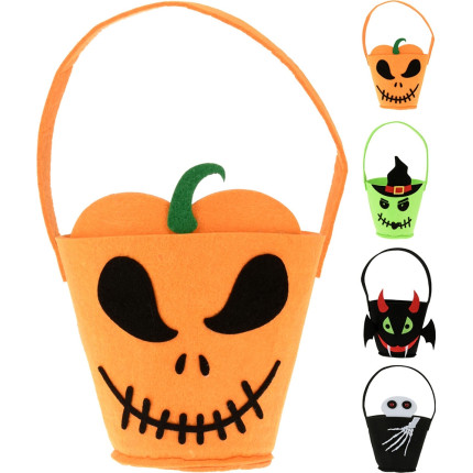 Cestino in feltro di halloween