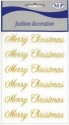 Stickers con scritta merry christmas (6 pezzi)