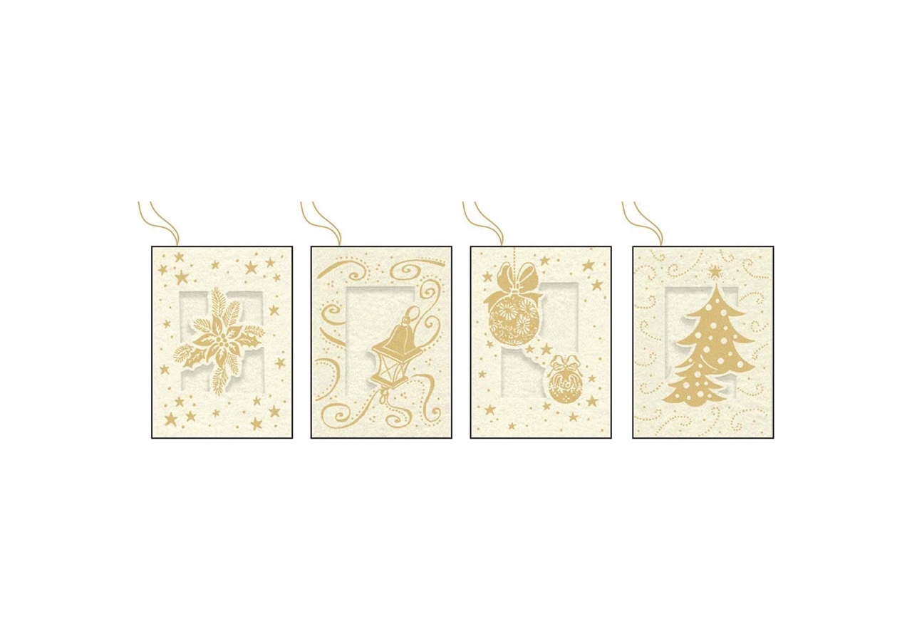 Chiudipacco Natale fustellato in confezione da 10 pezzi. Vendita all'ingrosso e online
