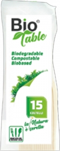 Coltelli Biodegradabili BioTable (15 Pezzi)- Vendita online all'ingrosso b2b