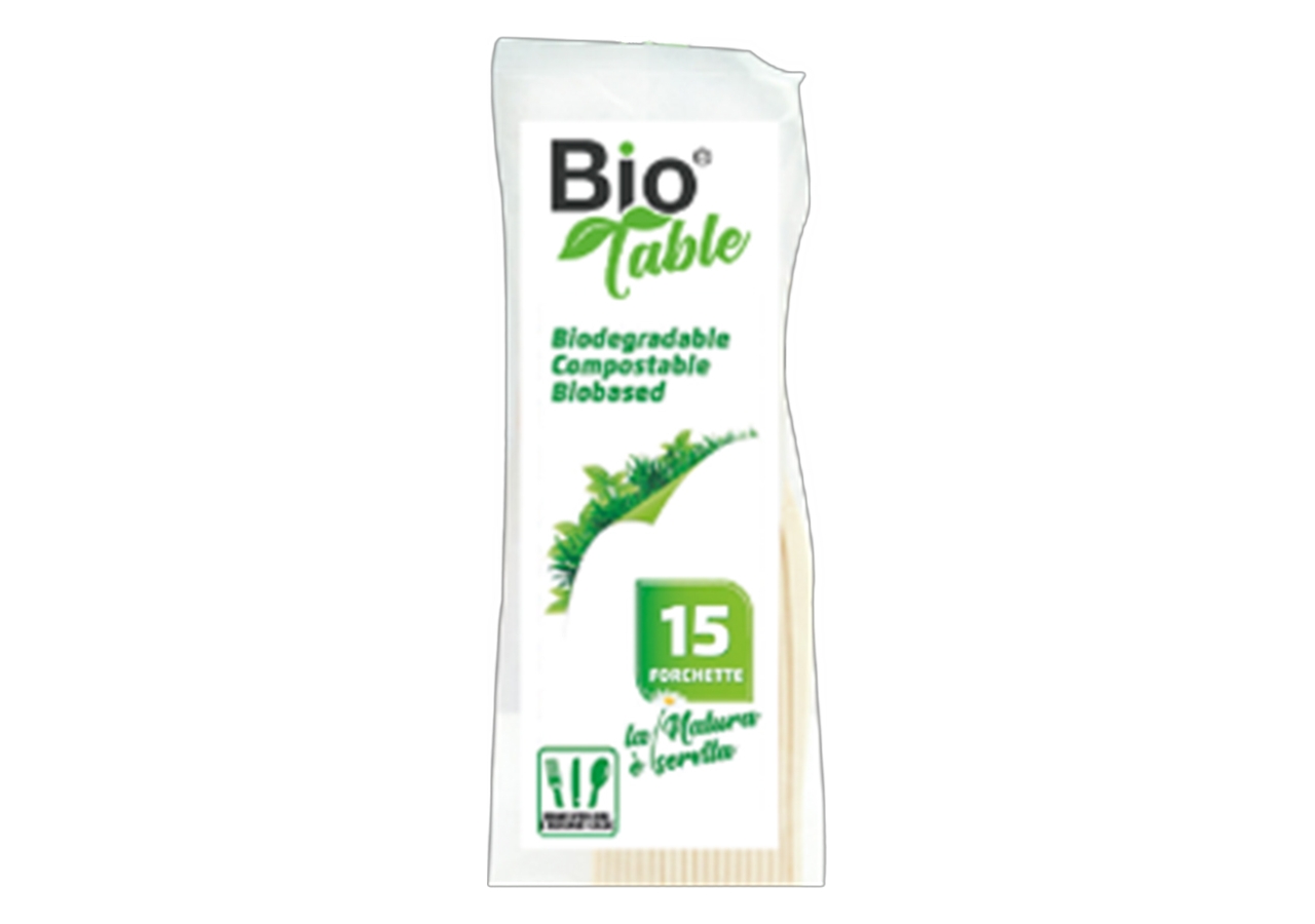 forchette Biodegradabili BioTable (15 Pezzi)- Vendita online all'ingrosso b2b