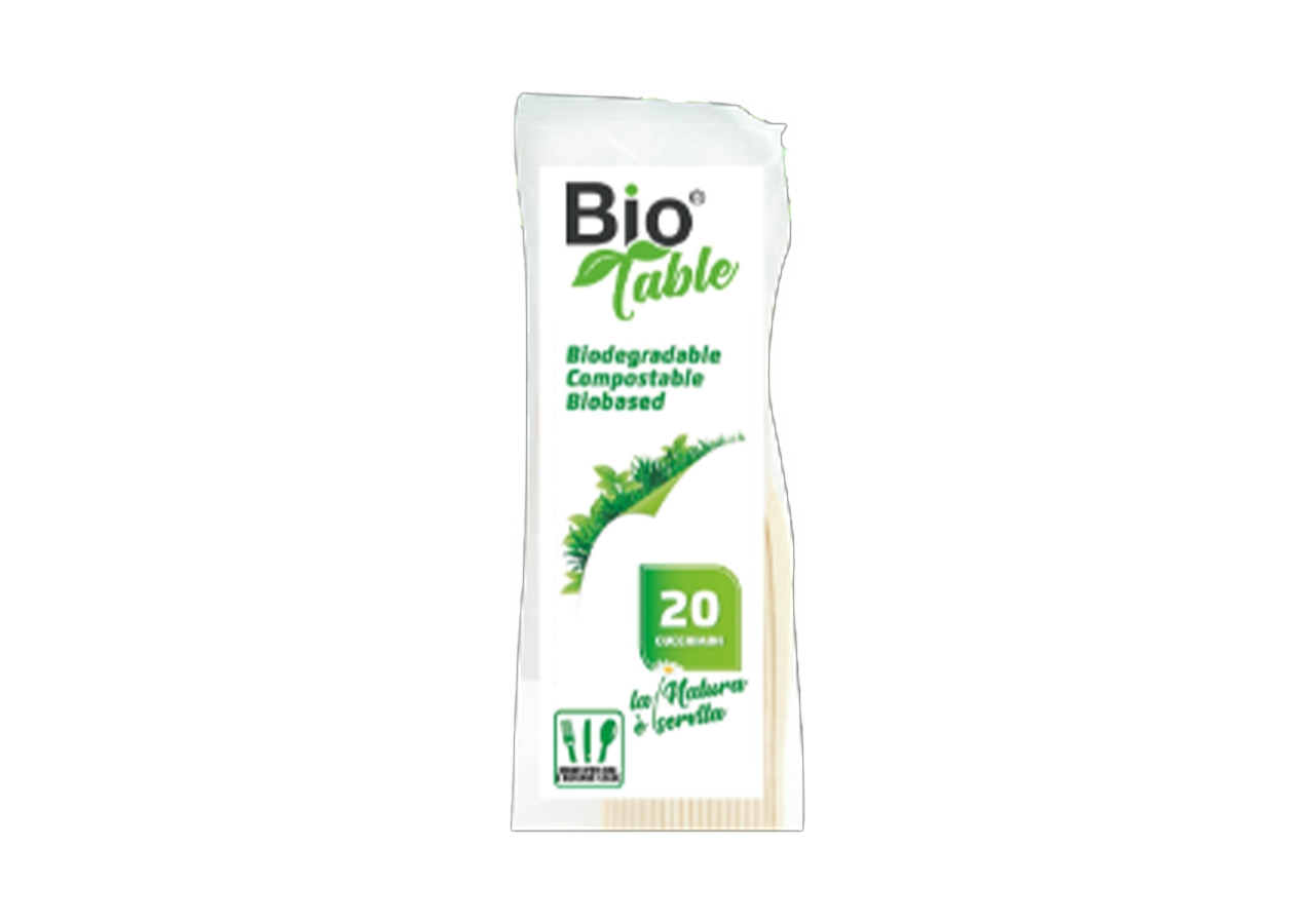 Cucchiaini Biodegradabili BioTable (20 Pezzi) - Vendita online all'ingrosso