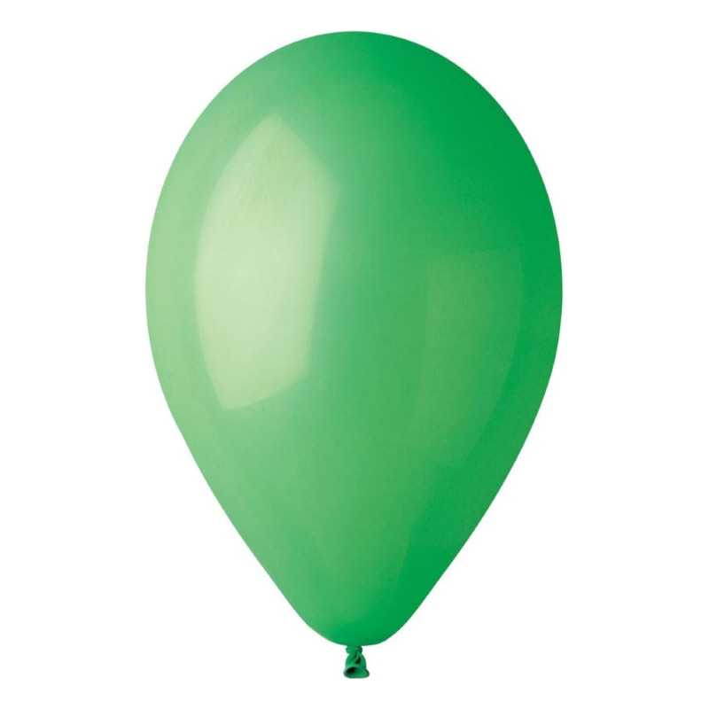 Palloncini verdi in confezione da 25 pezzi. Vendita all'ingrosso e online