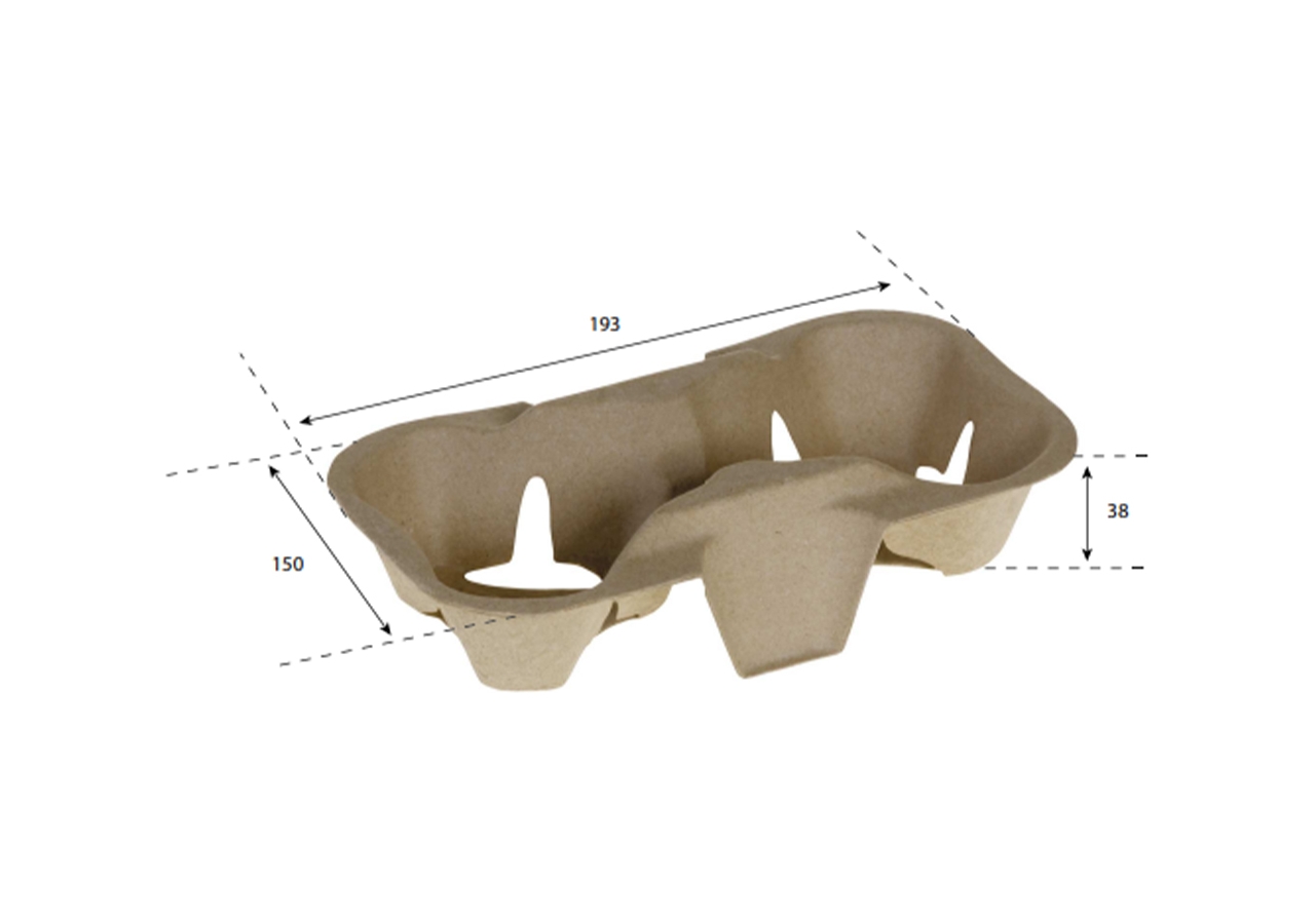 MHTECH Distributeur Gobelets En Papier - Portabicchieri Double Tube 80 Pièces Cachi