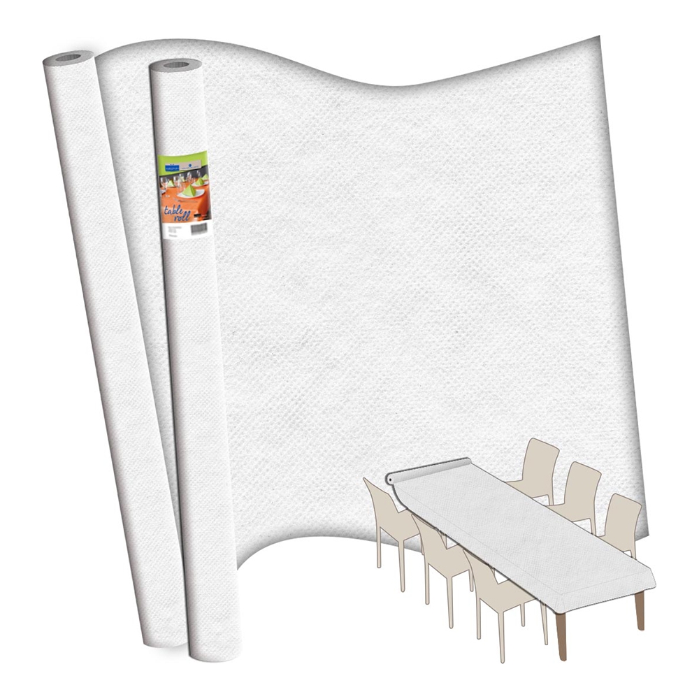 Tovaglia in Tessuto Non Tessuto a Rotolo 5mt - Vendita online all'ingrosso b2b BIANCO