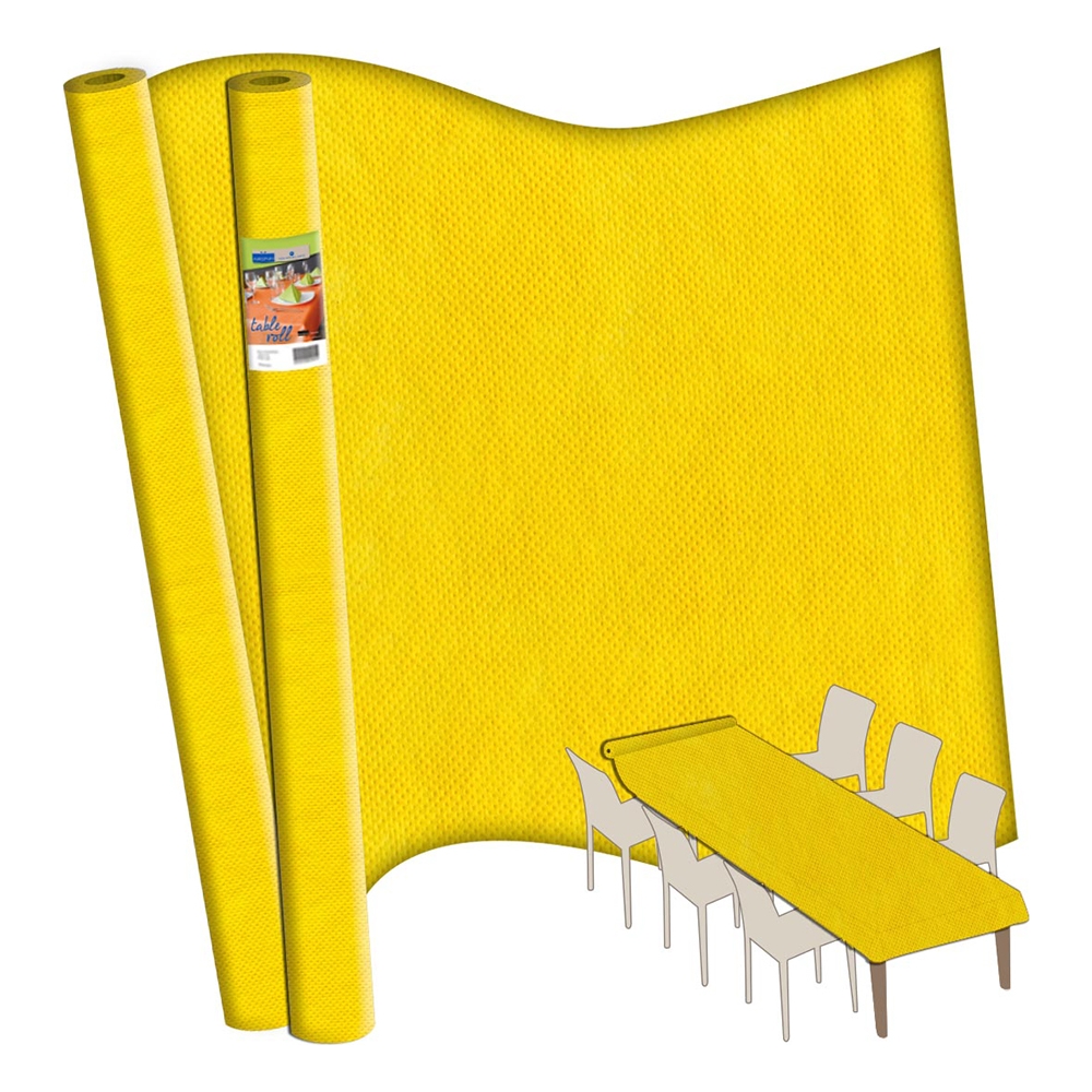 Tovaglia in Tessuto Non Tessuto a Rotolo 5mt - Vendita online all'ingrosso b2b GIALLO
