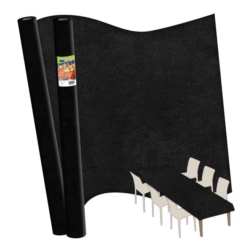 Tovaglia in Tessuto Non Tessuto a Rotolo 5mt - Vendita online all'ingrosso b2b NERO