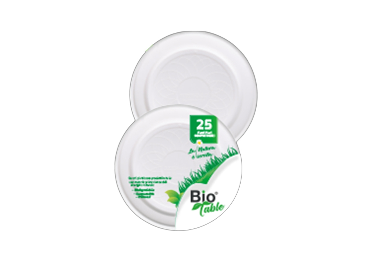 Piatti per Pizza Biodegradabili BioTable (10 Pezzi) - vendita online all'ingrosso b2b