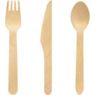 Posate Bio in legno Petit (100 pezzi)