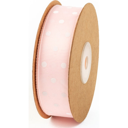 Nastro gros grain con pois, disponibile in diversi colori e misure. Vendita all'ingrosso e online