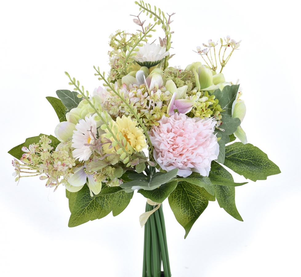 Margherite artificiali verdi per composizioni floreali con fiori artificiali
