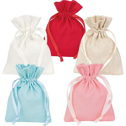Bustina portaconfetti in cotone. Disponibile in diversi colori. Vendita all'ingrosso online