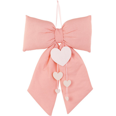 Fiocco Nascita Rosa da Appendere con Cuore