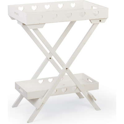 M0bile espositore in legno bianco