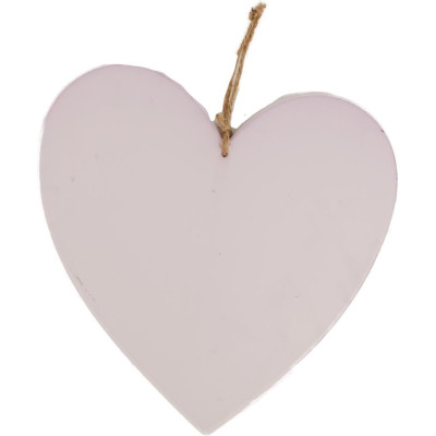 Cuore in legno lilla con gancio