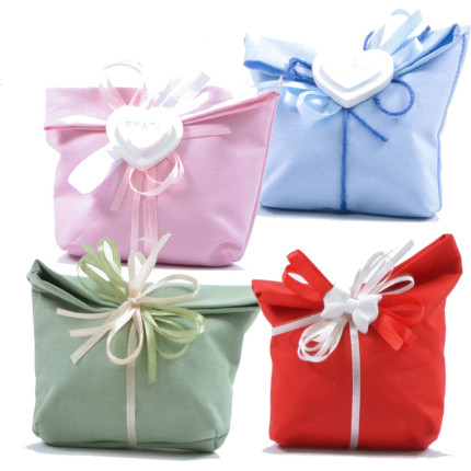 Sacchetto portaconfetti Parma con base. Confezione da 10 pezzi