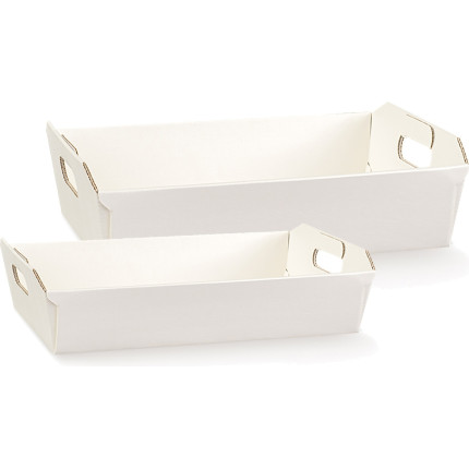 Cesto in Cartoncino Seta Bianco