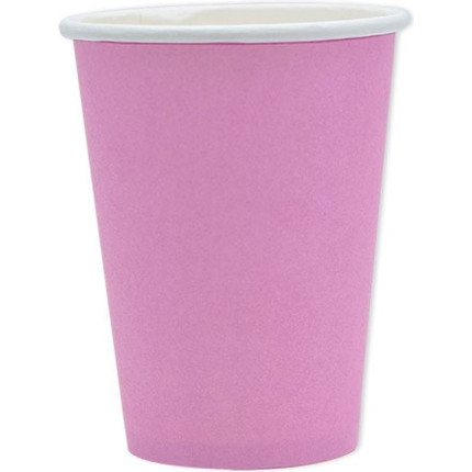 bicchieri ecolor in cartoncino color rosa