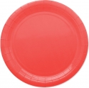 Piatti ecolor in cartoncino rosso (25 pezzi)