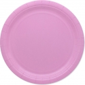 Piatti ecolor in cartoncino rosa (25 pezzi)