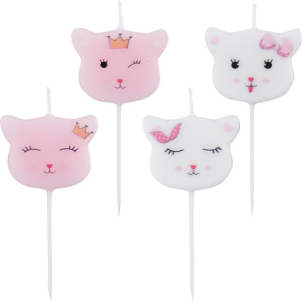 candelina lady Kitty in confezione da 4 pezzi