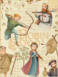 Foglio carta da regalo Robin Hood