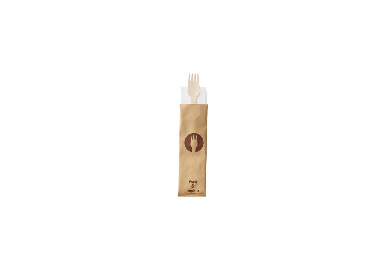 Forchette in legno, confezione da 1/1, colore naturale