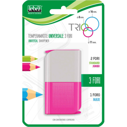 Temperino a 3 fori universale