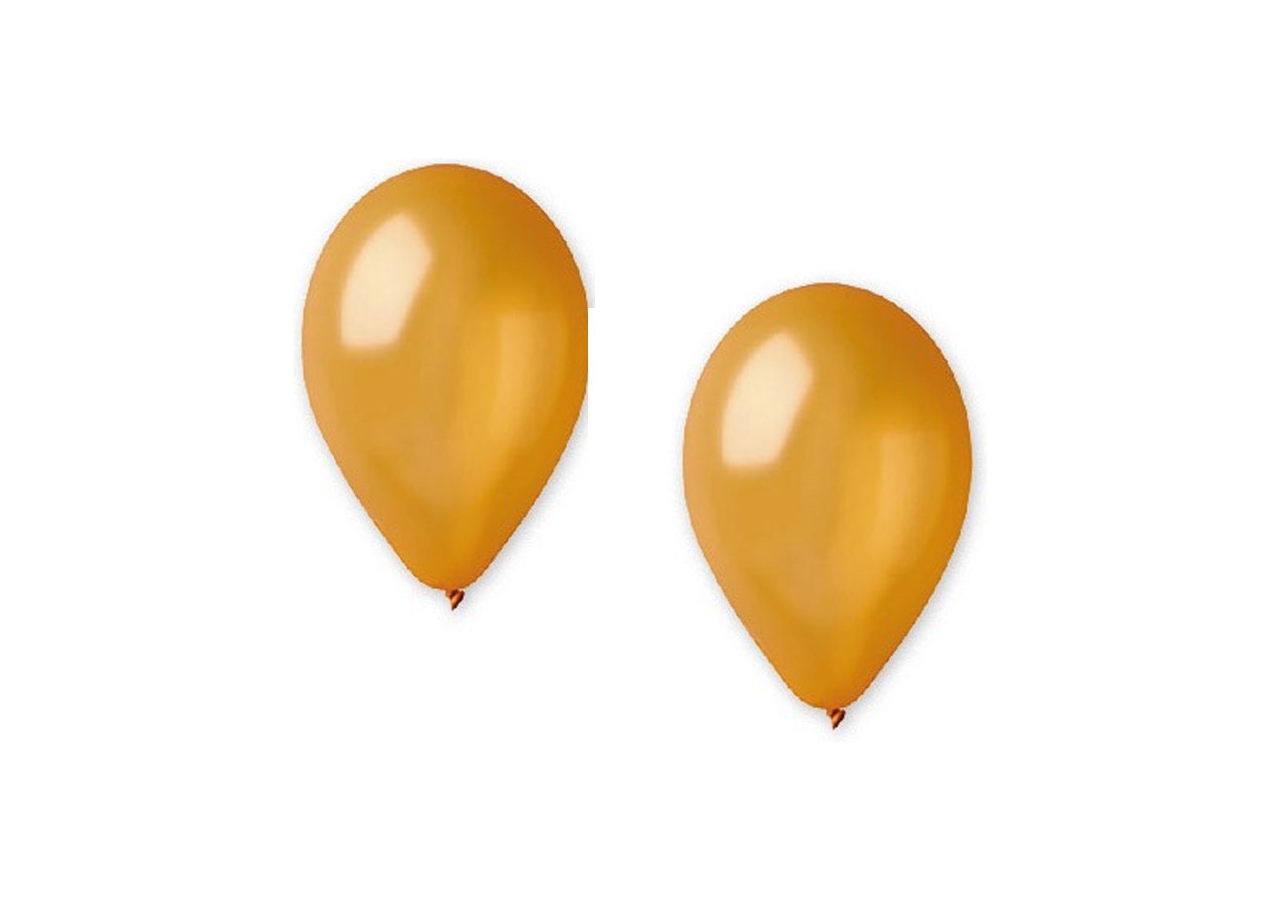 Palloncini medium in oro, confezione da 16 pezzi