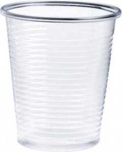 Bicchieri in pla trasparenti in confezione da 50 pezzi