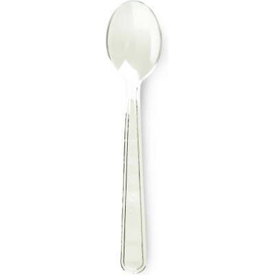 Cucchiaini trasparenti compostabili - 10CM (50 pezzi)
