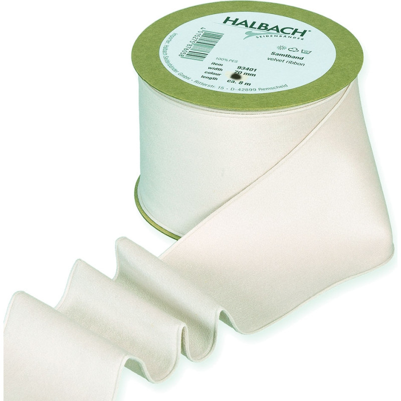 Nastro in velluto Halbach disponibile in rosso,verde e avorio- Vendita all'ingrosso online
