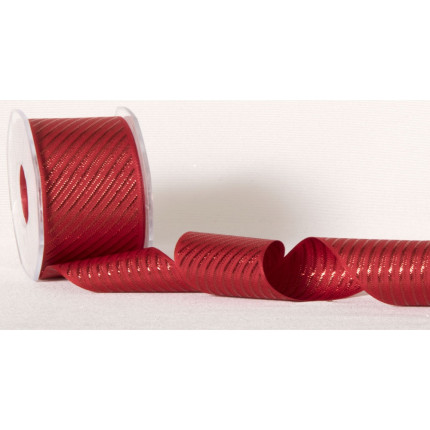 Nastro in tessuto diagonale rosso