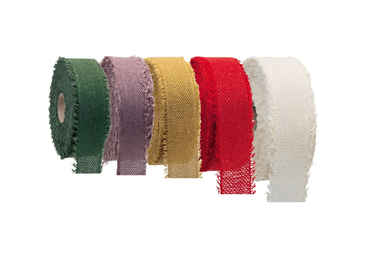 Nastro Tela Aida Per Punto Croce - 2,5 Metri, 53mm, Rosso Natale