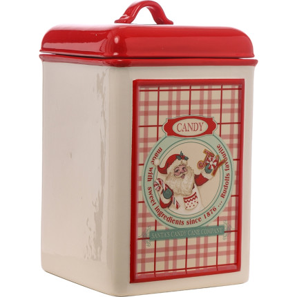Contenitore ceramica babbo natale