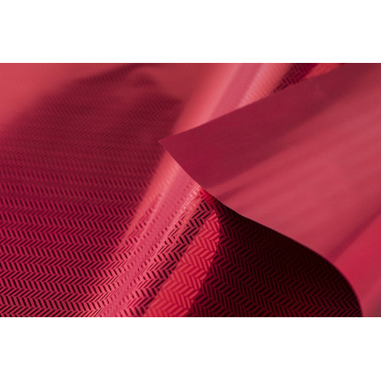 Bobina carta in polipropilene tweed rosso