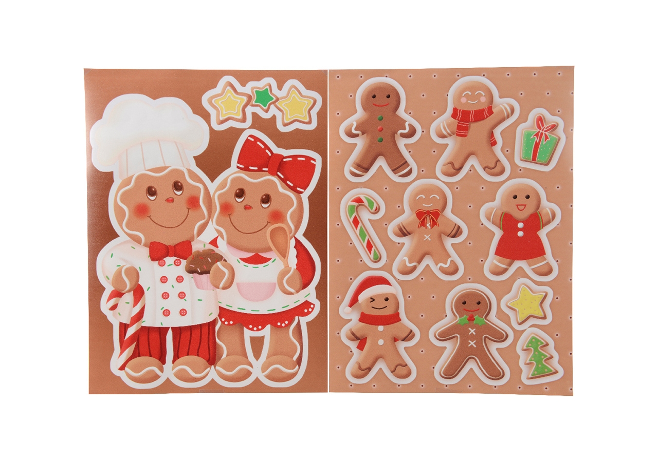 Stickers natalizi con pan di zenzero