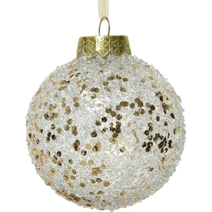 Pallina per albero di natale con paillettes