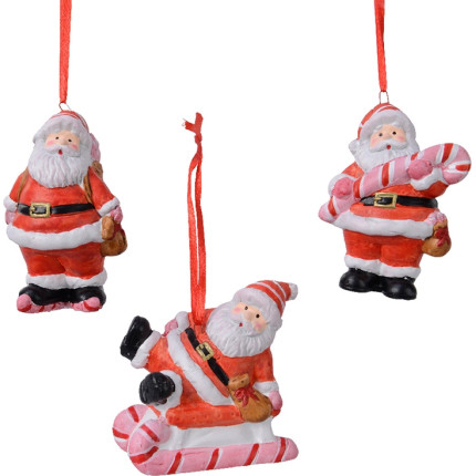 Babbo natale pendente in terracotta