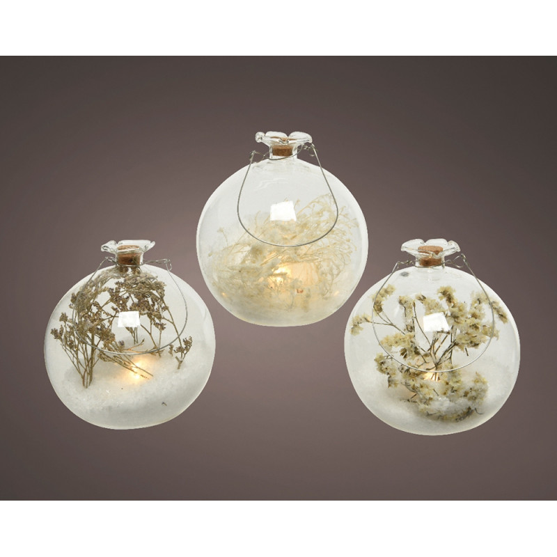 Sfera luminosa a LED, 30 cm, pieghevole, illuminazione natalizia, con 200 LED, lampada sferica, per interni ed esterni, luce bianca calda