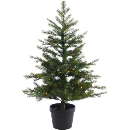 Albero di natale con luci led a batteria