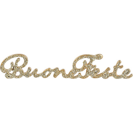Scritta buone feste glitter oro