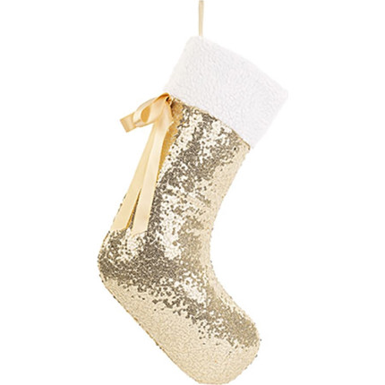 Calza pailettes oro