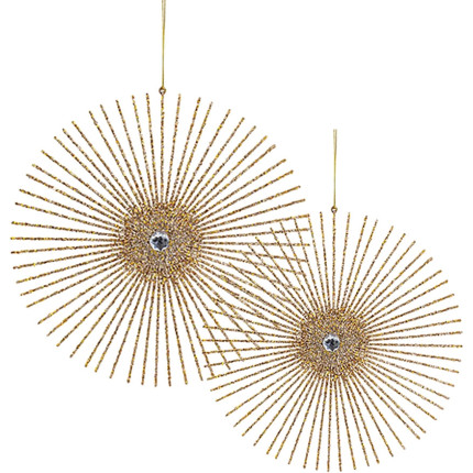 Raggi decorativi oro da appendere